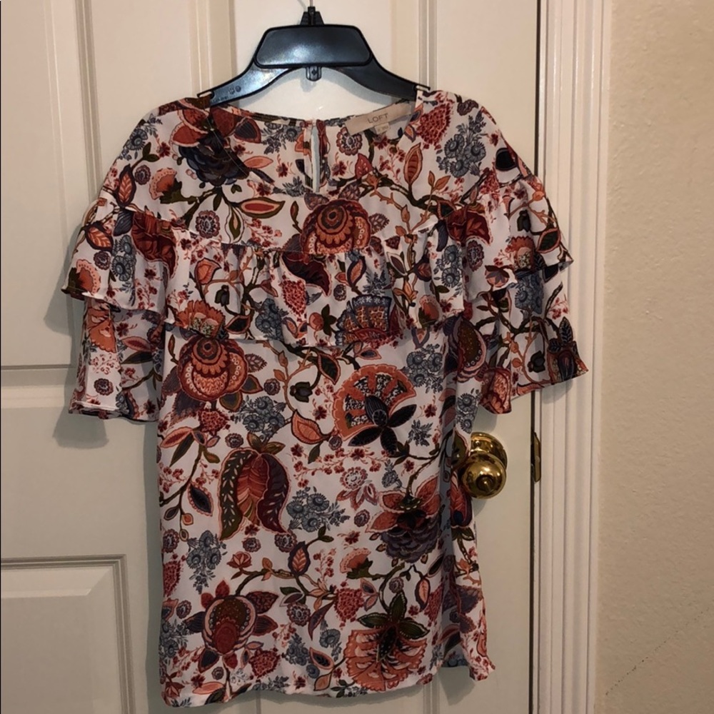 Ann Taylor LOFT Ruffle Top